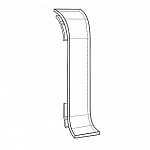 Соединитель для плинтуса Идеал Классик-55, К-П55-С (пластиковый с кабель-каналом) 311 карагач, 55мм